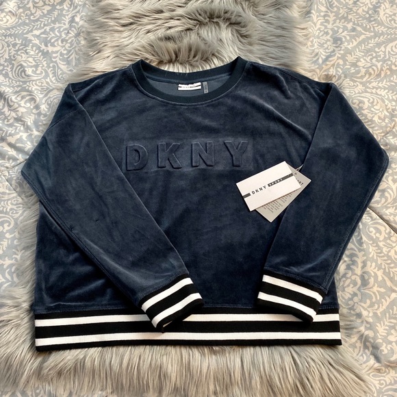 DKNY Dark Blue Sweatshirt - Picture 1 of 5